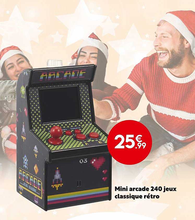 mini arcade 240 jeux classique rétro