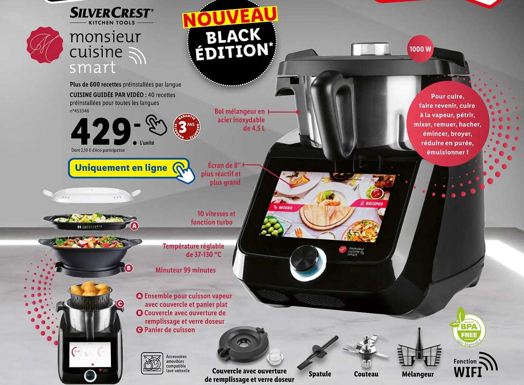 monsieur cuisine smart silver crest