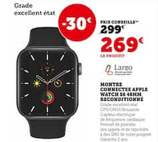 Montre Connecté Apple Watch S8 40mm Reconditionné