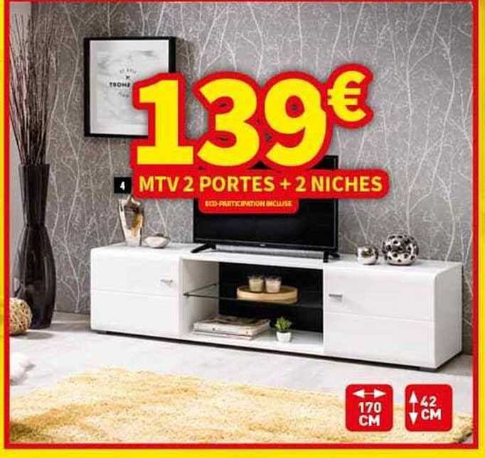 mtv 2 portes + 2 niches