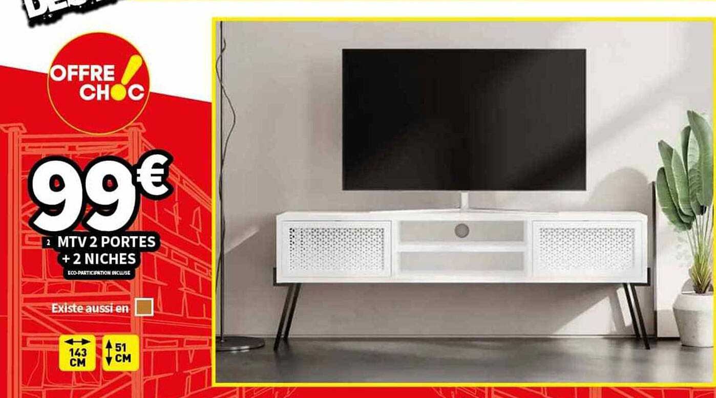 mtv 2 portes + 2 niches