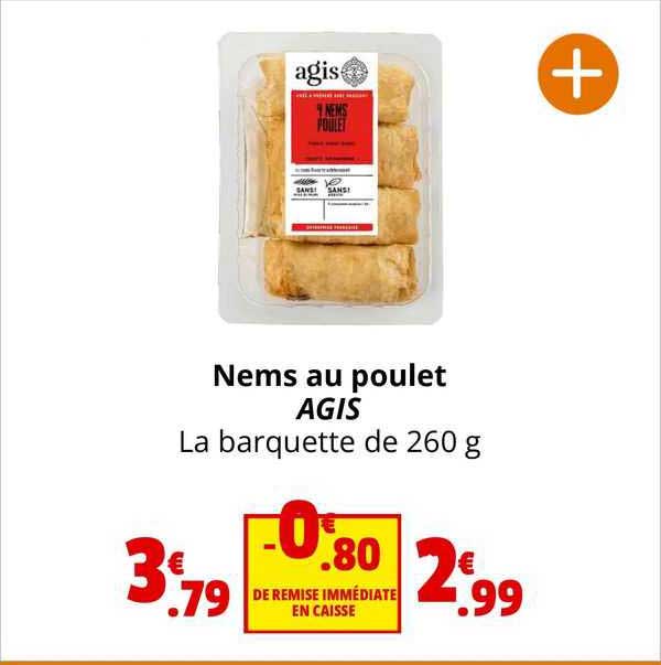 nems au poulet agis