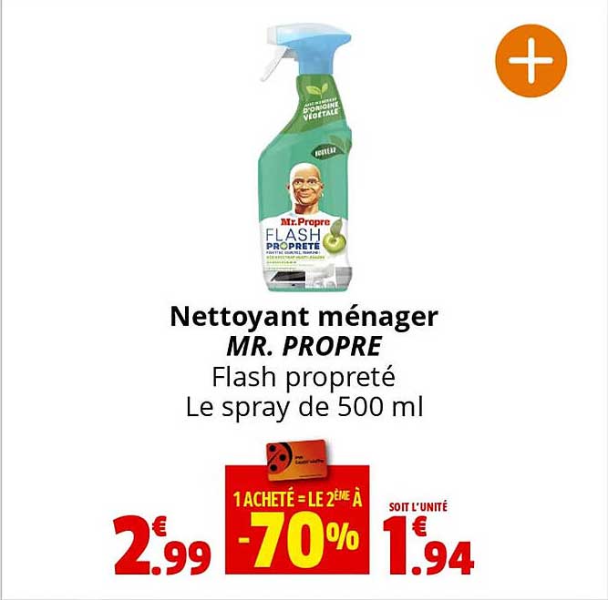 nettoyant ménager mr propre