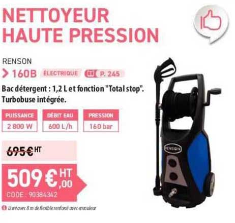 nettoyeur haute pression 160b renson