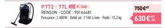 p772 renson - 77 l