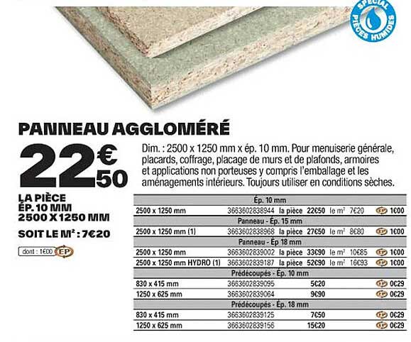 Panneau Aggloméré
