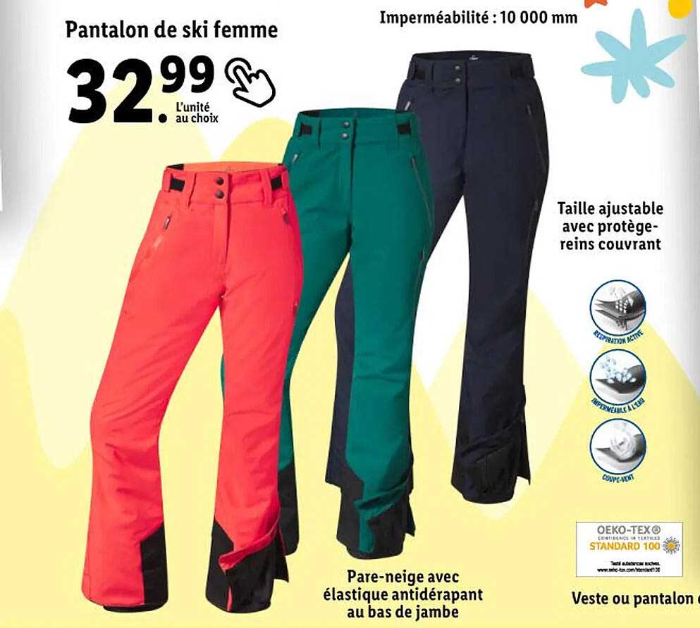pantalon de ski femme