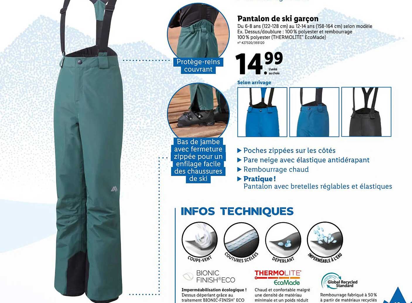 Pantalon De Ski Garçon