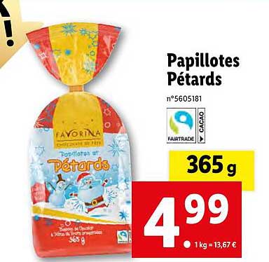 papillotes pétards favorina