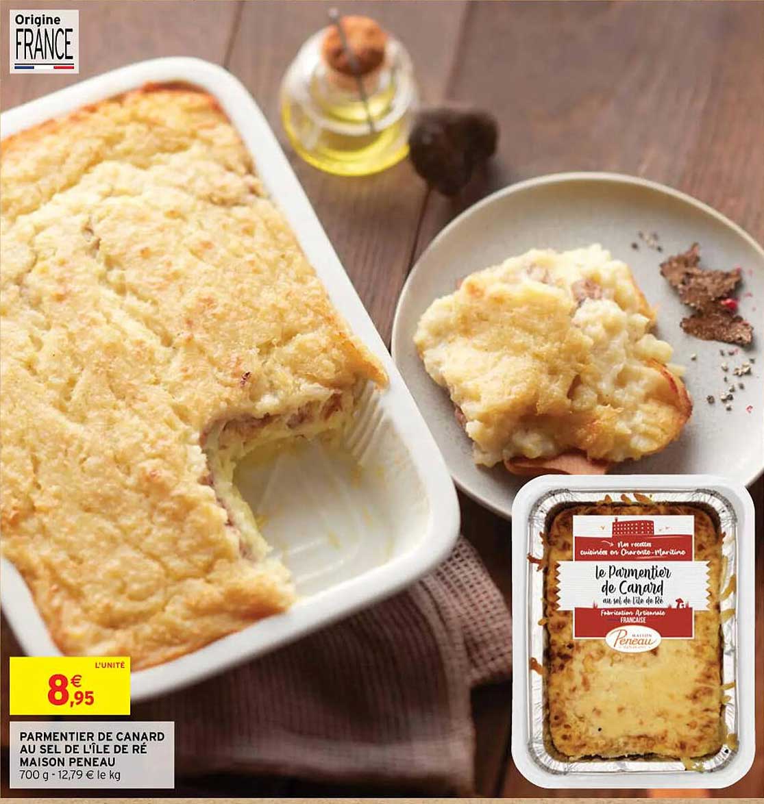 parmentier de canard au sel de l'île de ré maison peneau