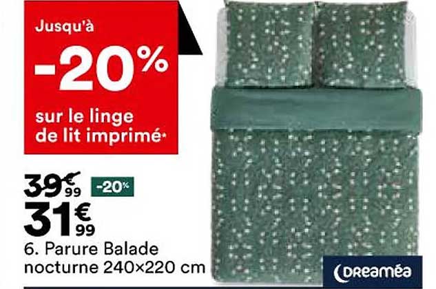 parure balade nocturne 240 x 220 cm dreaméa