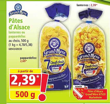 pâtes d'alsace grand mère