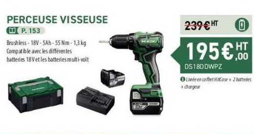 perceuse visseuse hikoki
