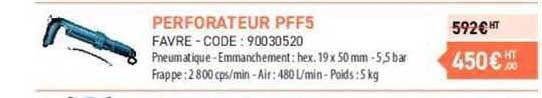 perforateur pff5 favre