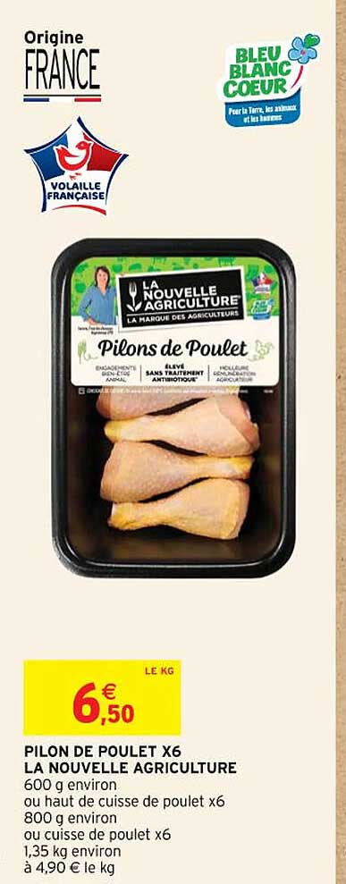 pilon de poulet x6 la nouvelle agriculture