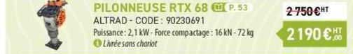 Pilonneuse Rtx 68 Altrad