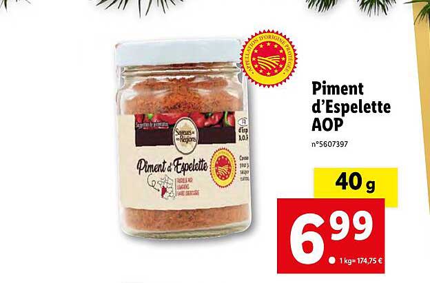 piment d'espelette aop saveurs de nos régions