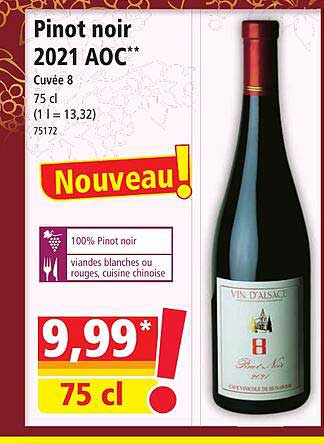 pinot noir 2021 aoc cuvée 8