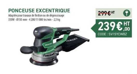 ponceuse excentrique hikoki