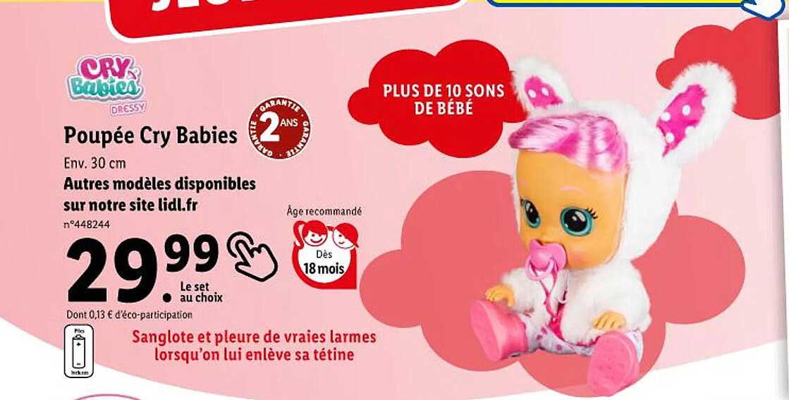 poupée cry babies