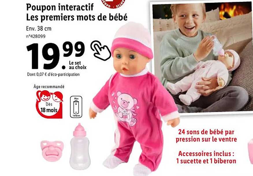 poupon interactif les premiers mots de bébé