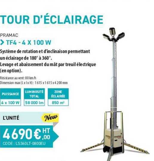 pramac tf4 - 4 x 100w