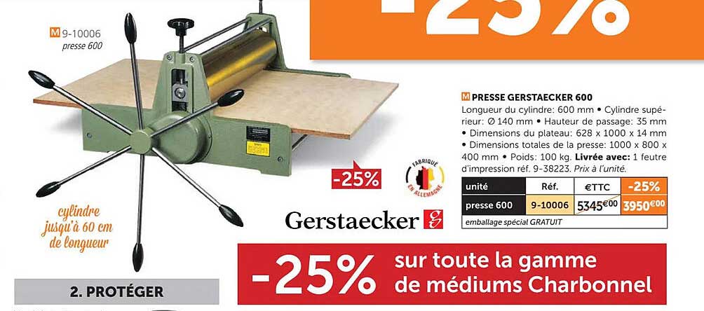 Presse Gerstaecker 600