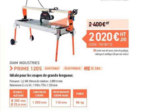prime 120s diam industries