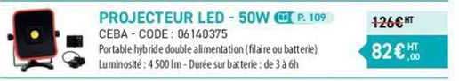 projecteur led - 50w ceba