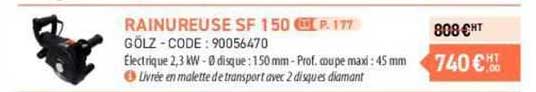 rainureuse sf 150 gölz