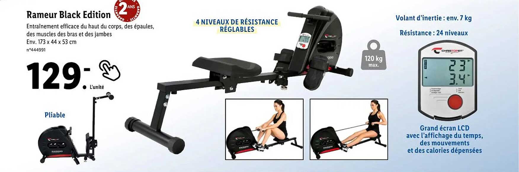 Rameur Black Edition