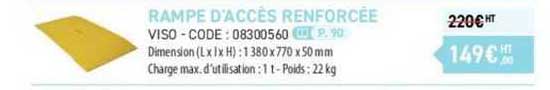 rampe d'accès renforcée viso