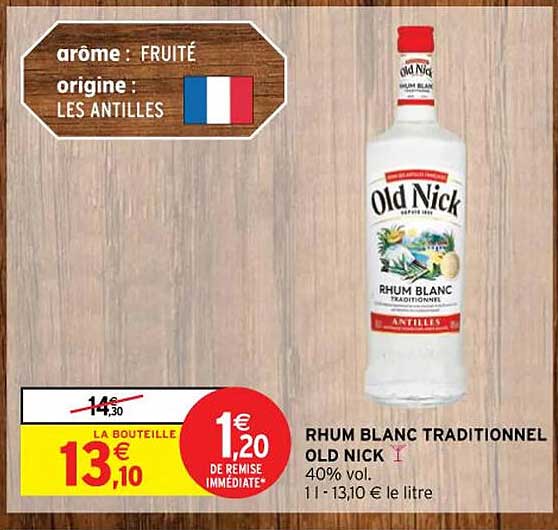 rhum blanc traditionnel old nick