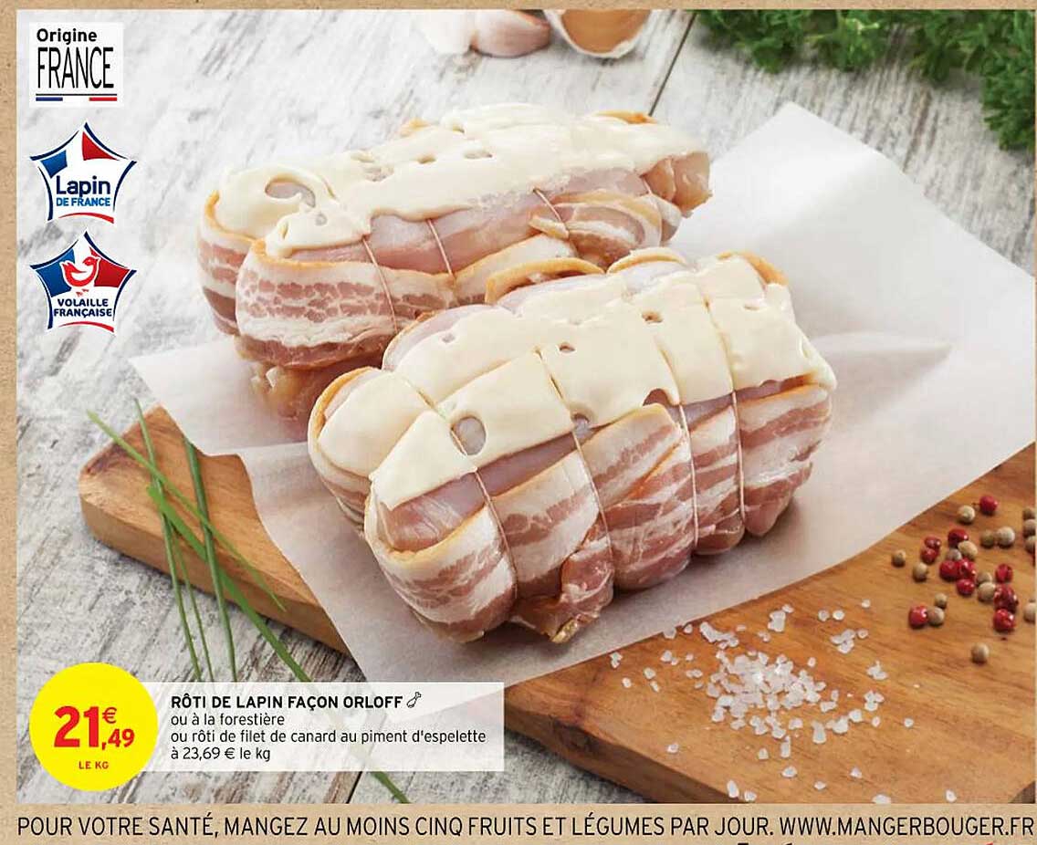 Rôti De Lapin Façon Orloff