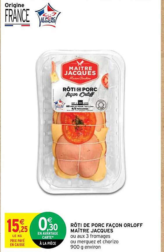rôti de porc façon orloff maître jacques