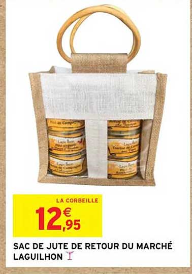 sac de jute de retour du marché laguilhon