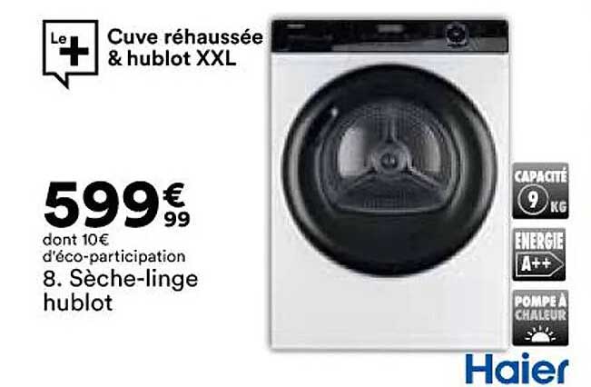 sèche-linge hublot haier