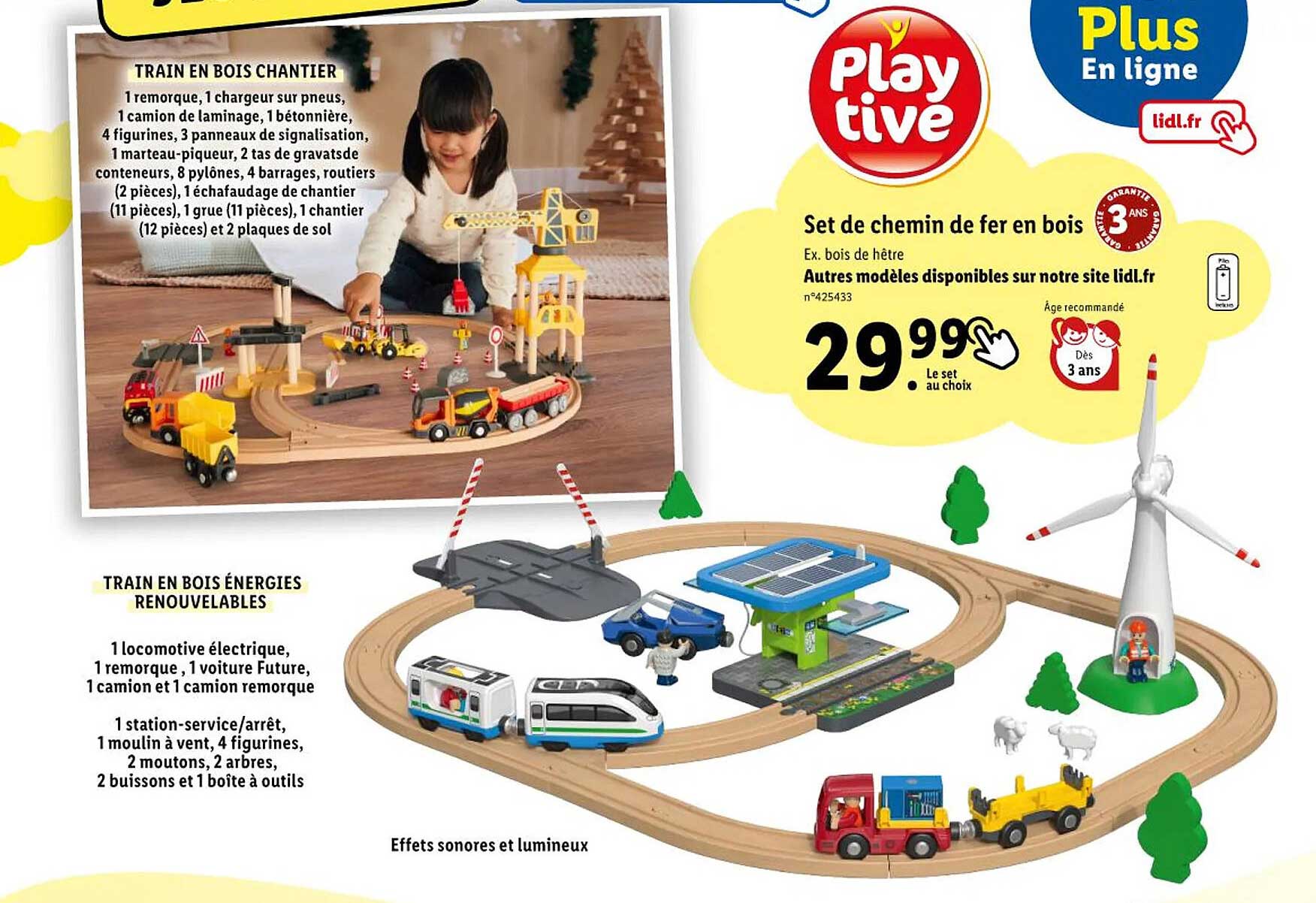 Set De Chemin De Fer En Bois Playtive