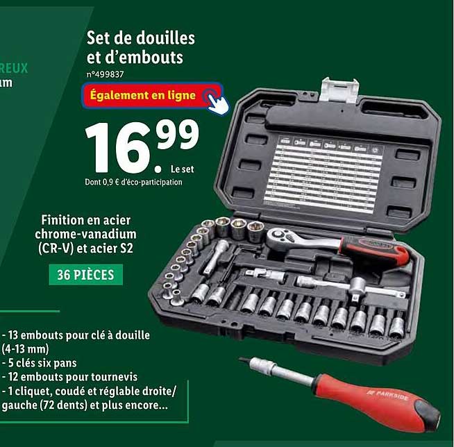 set de douilles et d'embouts