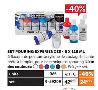 set pouring experiences - 6 x 118 ml