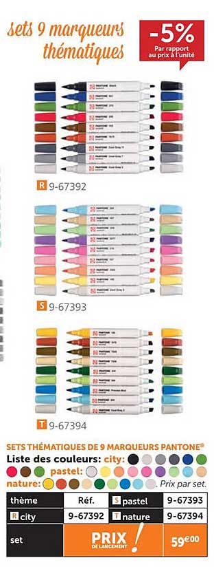 Sets 9 Marqueurs Thématiques