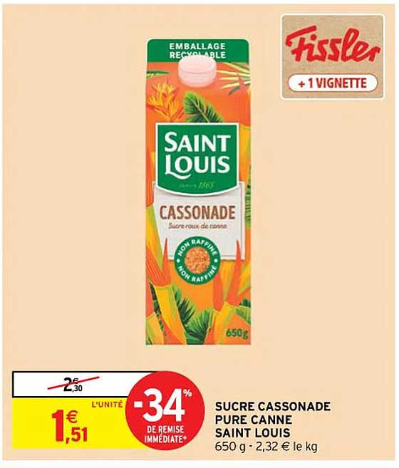 Sucre Cassonade Pure Canne Saint Louis