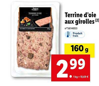 terrine d'oie aux girolles deluxe