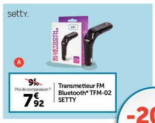 Transmetteur Fm Bluetooth Tfm-02 Setty