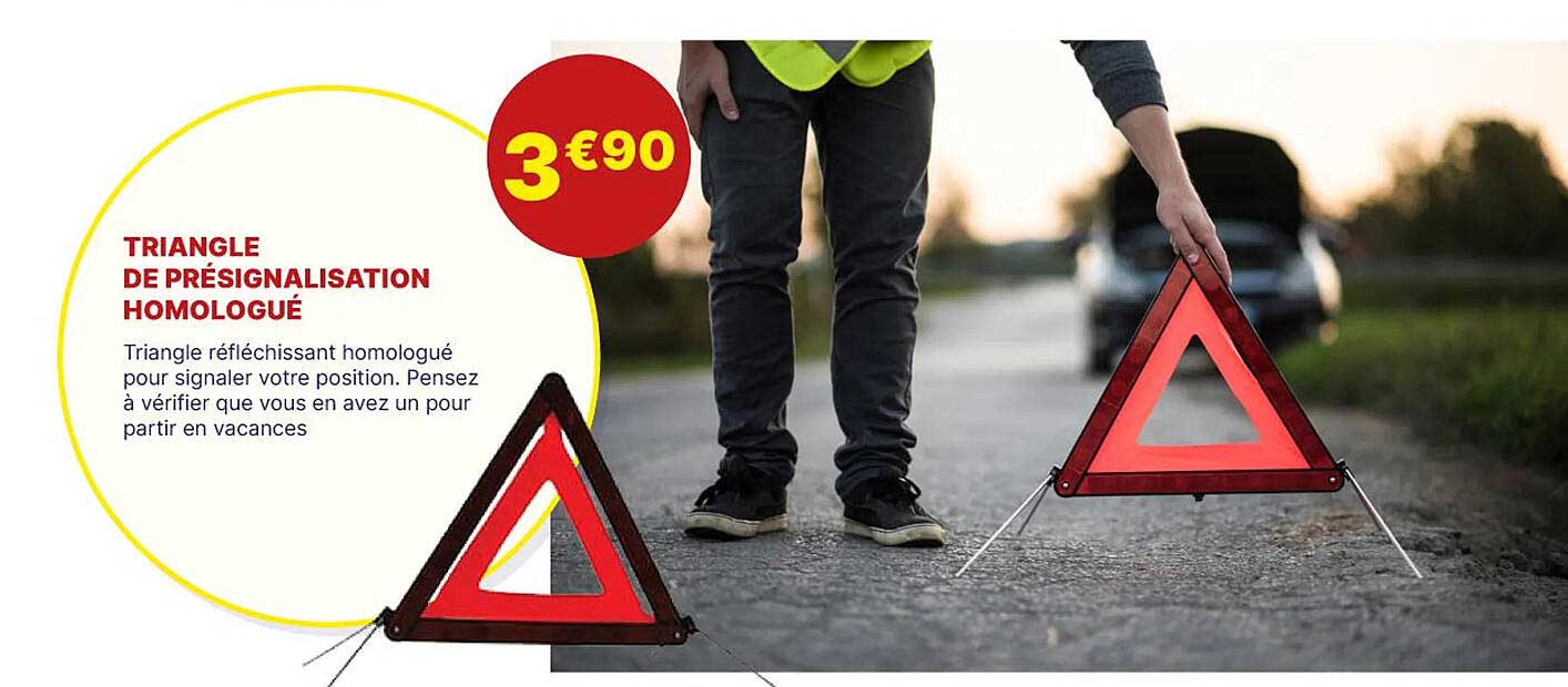 Triangle De Présignalisation Homologué