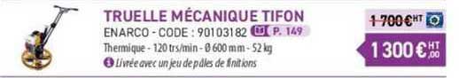 truelle mécanique tifon enarco
