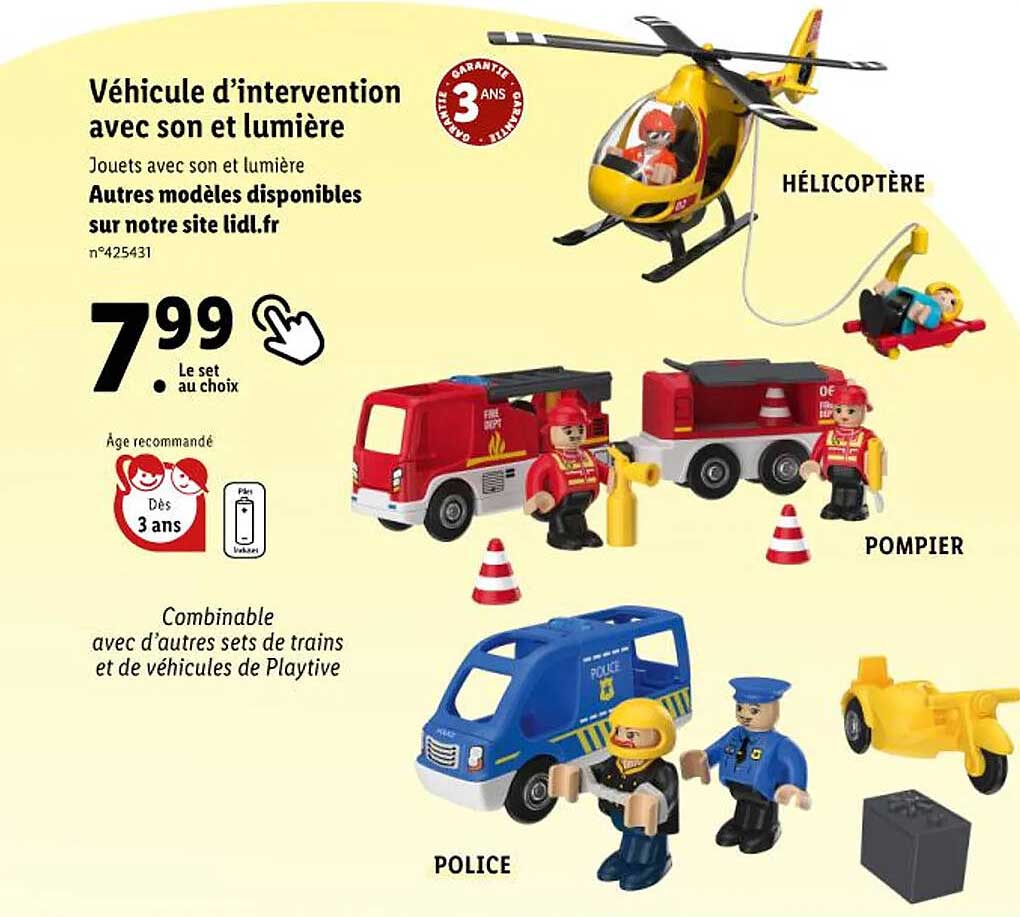 véhicule d'intervention avec son et lumière