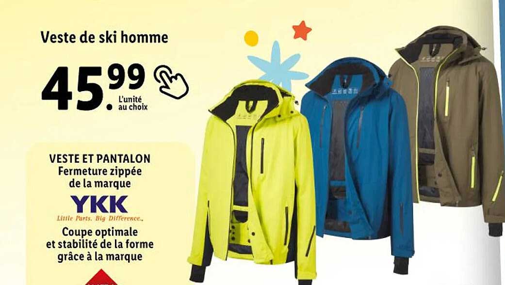 veste de ski homme