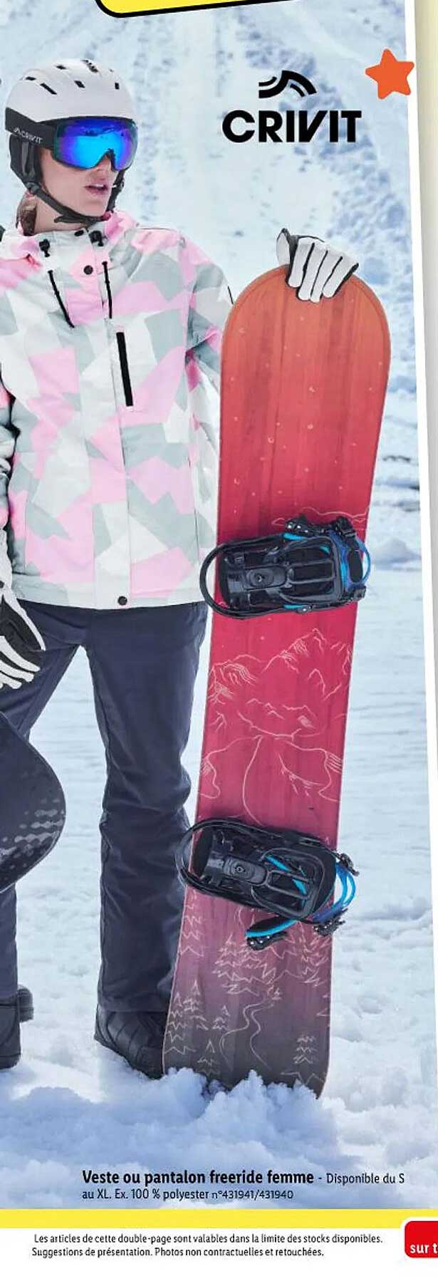 veste ou pantalon freeride femme crivit