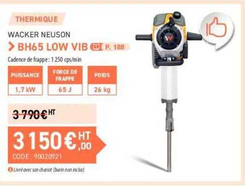 wacker neuson bh65 low vib